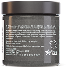 InVitamin Natural Spearmint Whitening Tooth & Gum Powder w/ Activated Charcoal 2.8oz
