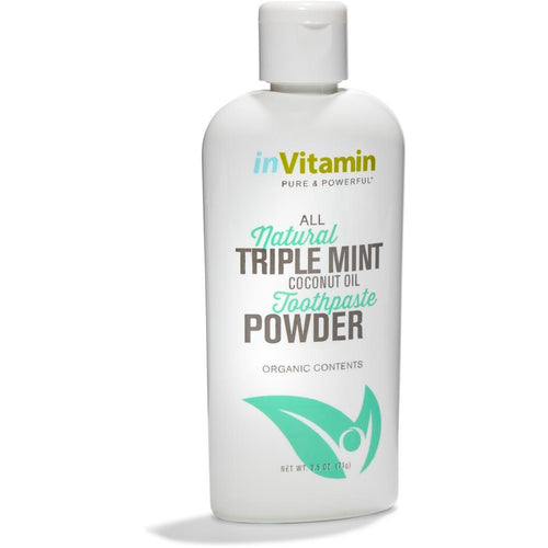 InVitamin Natural Coconut Oil Toothpaste Powder 2.5oz
