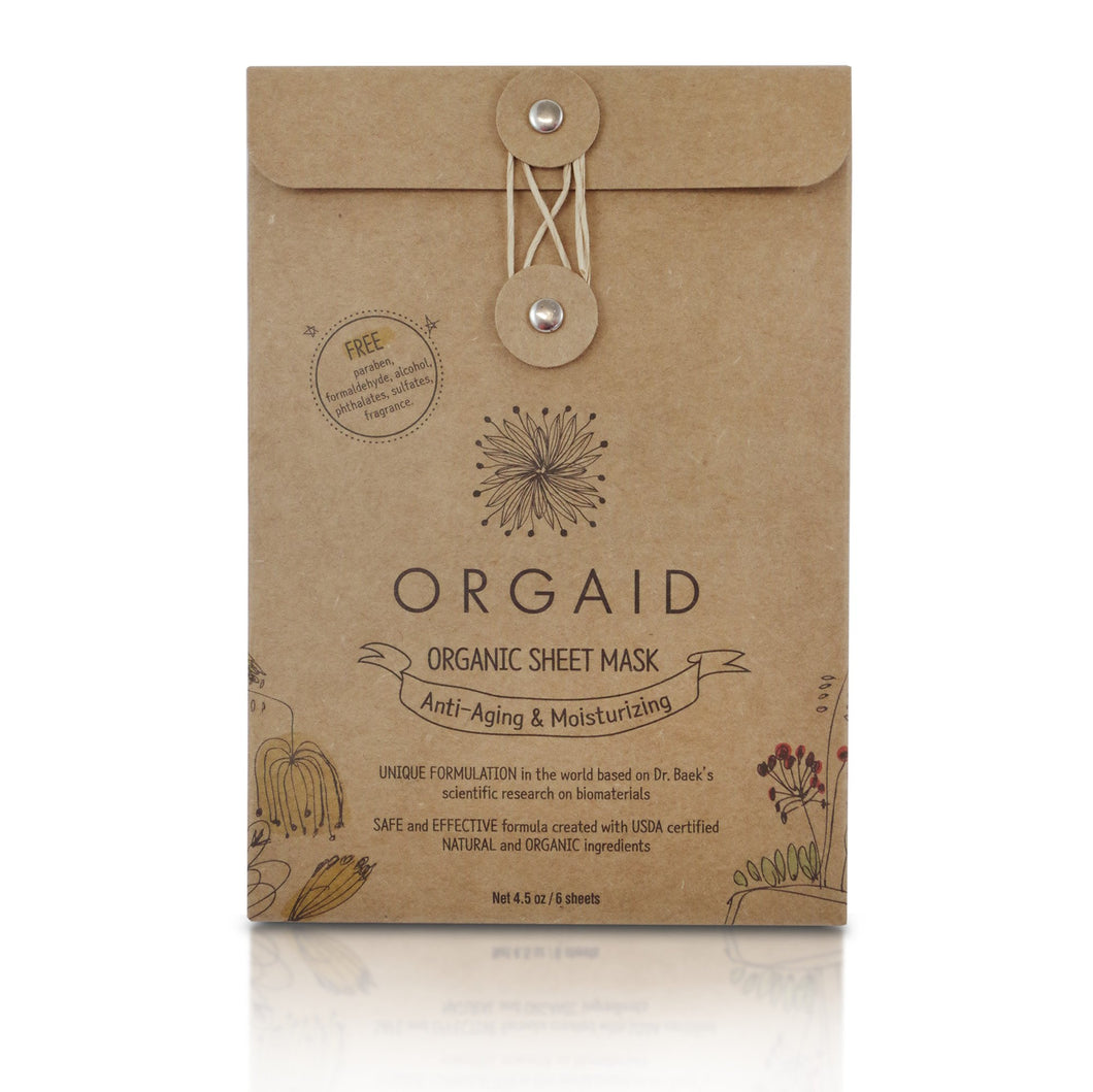 Orgaid Antiaging & Moisturizing Box Set (6 Sheets)