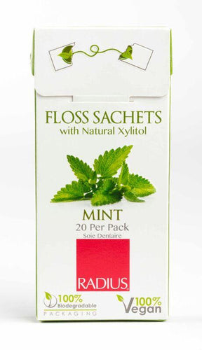 Radius Xylitol Mint Floss Sachets 20pk